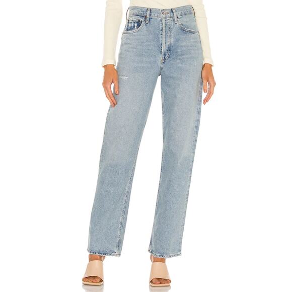 Citizens of Humanity Eva Relaxed Baggy Jeans US 23 Enchanted Blue Light Wash - Picture 1 of 15